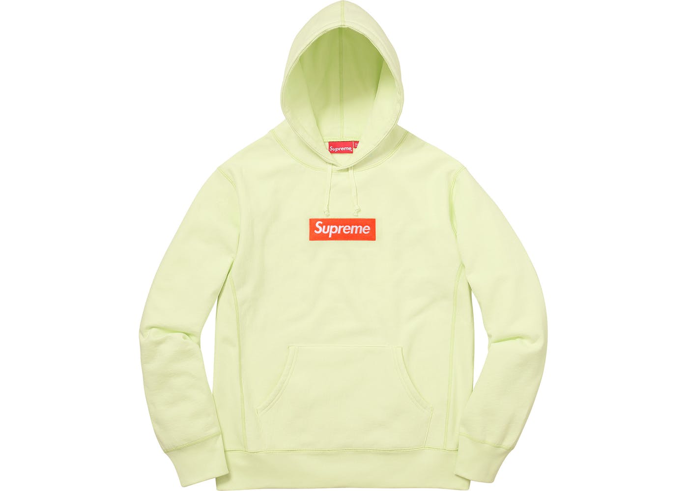 Supreme Box Logo Hoodie Pale Lime.