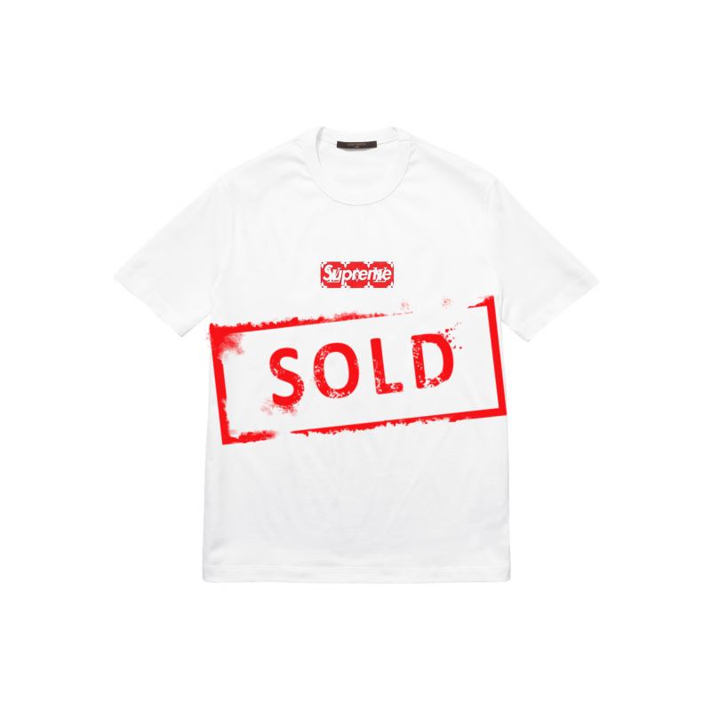 LOUIS VUITTON X SUPREME Box Logo Tee.