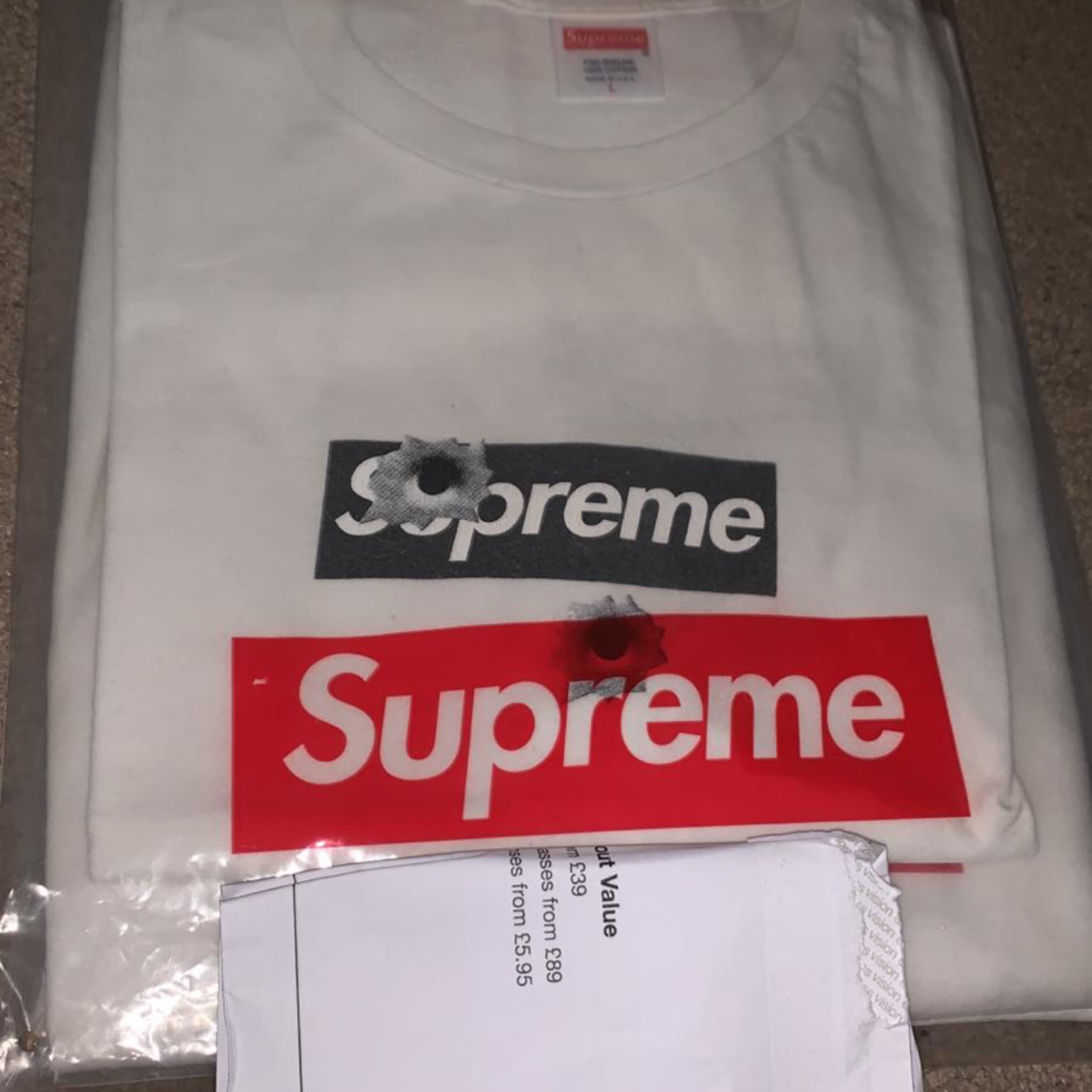 Supreme Shibuya Box Logo Tee.