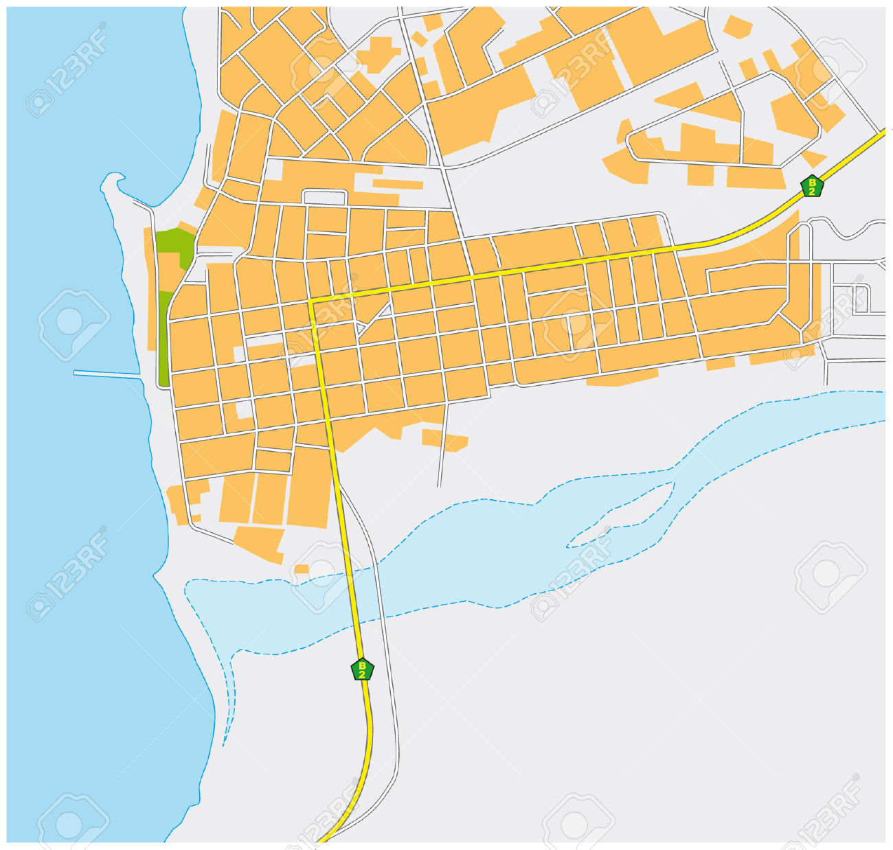 Swakopmund City Map Royalty Free Cliparts, Vectors, And Stock.