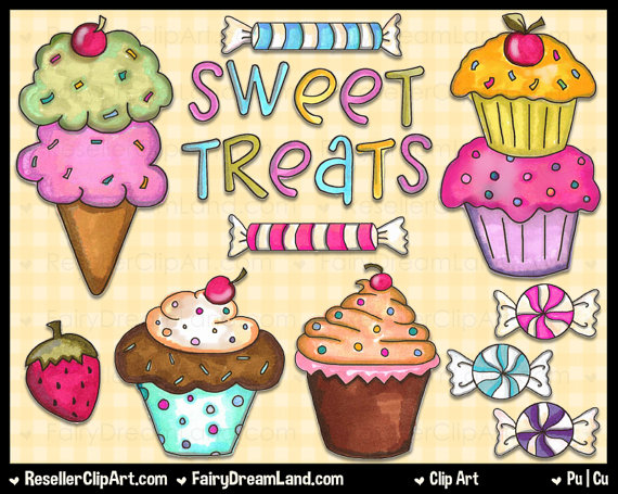 Sweet treats clipart.