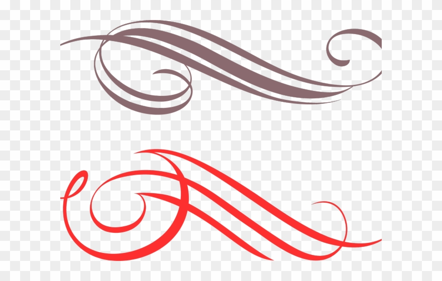 Calligraphy Clipart Swoosh.