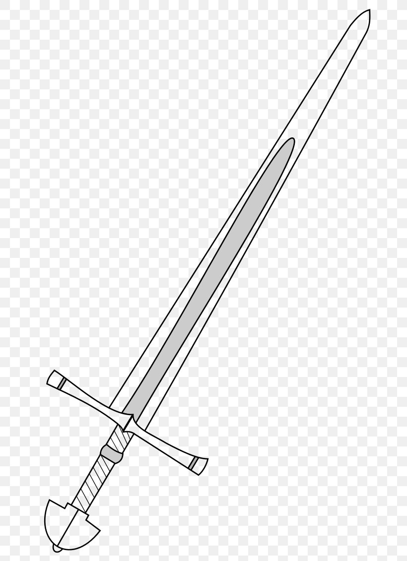 Knightly Sword Classification Of Swords Weapon Clip Art, PNG.