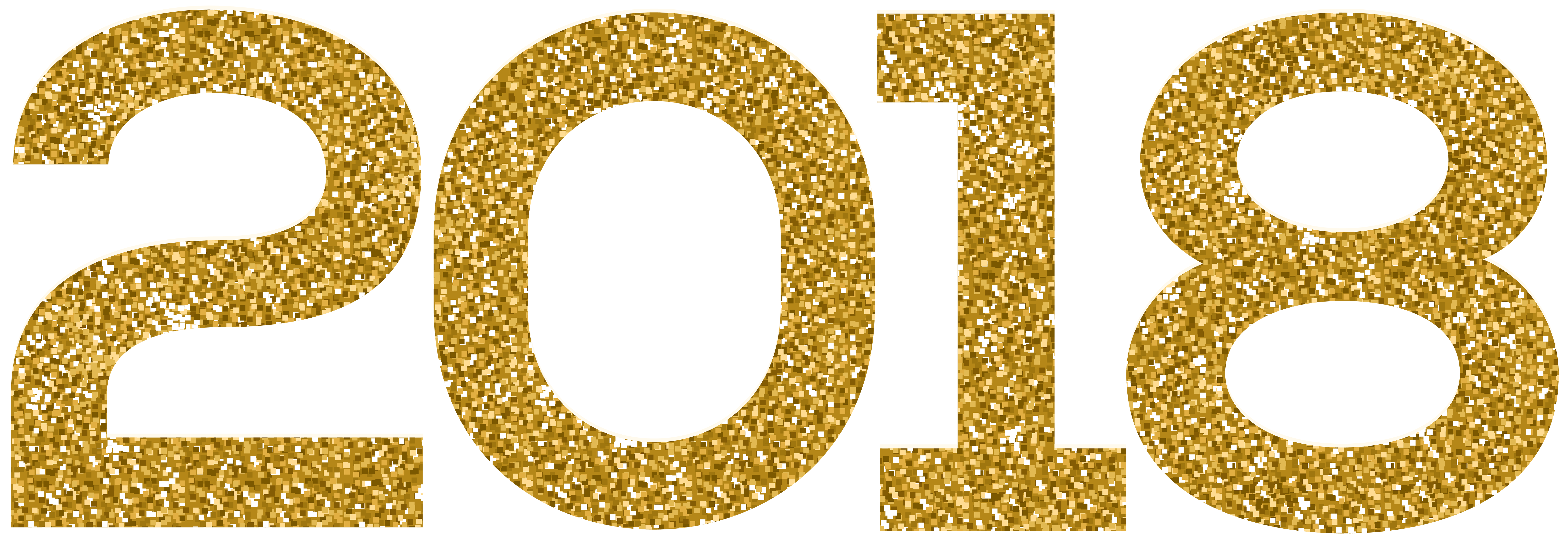 2018 Gold Clip Art PNG Image.