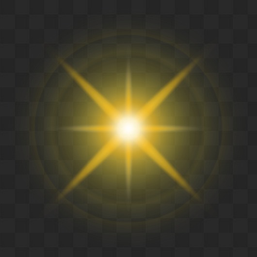 50 PNG, Light effects and flare on transparent background.