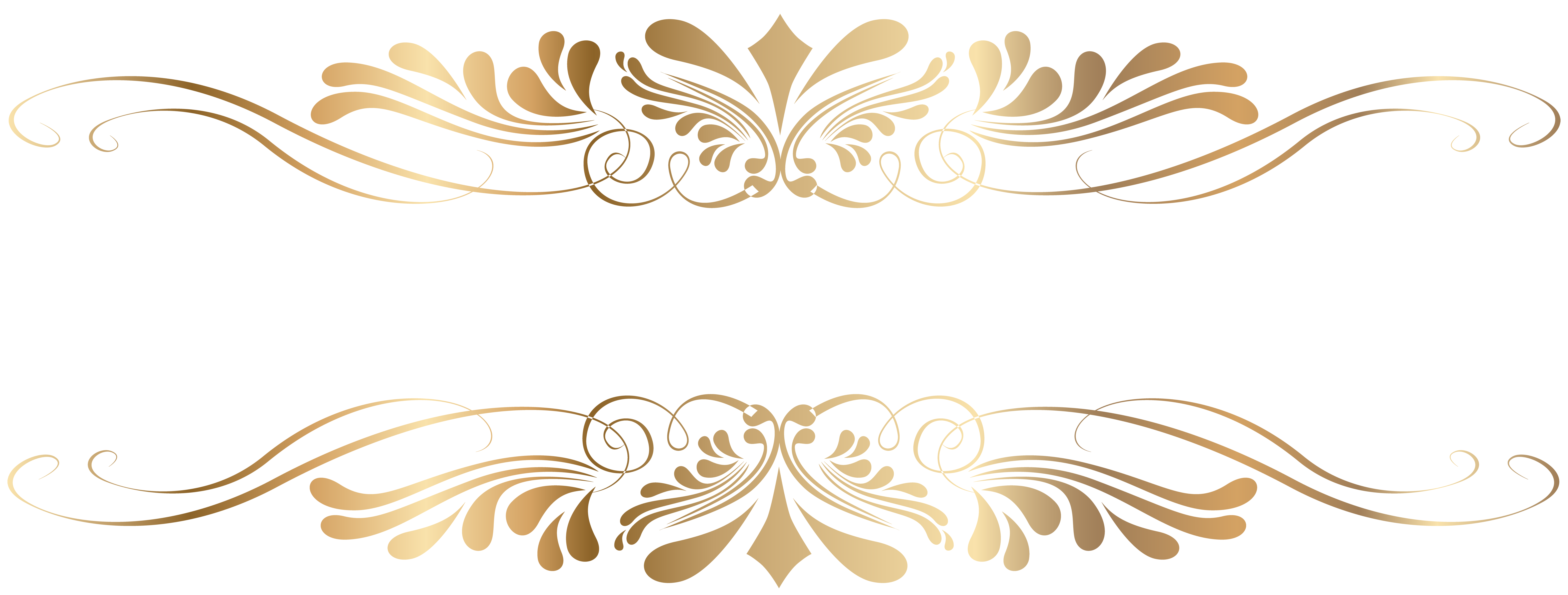 Golden Decorative Element PNG Clip Art.