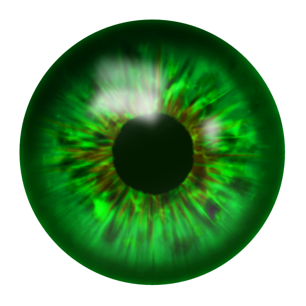 Green Eyes PNG Image.