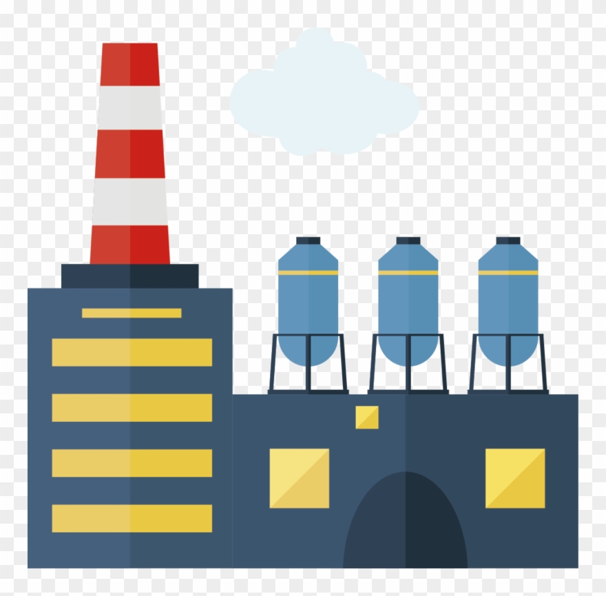 Factory Creative Vector Design Chimney Icon.