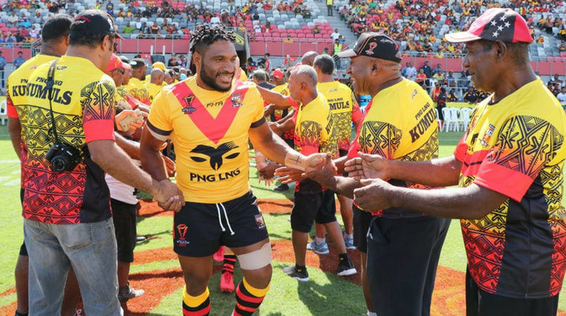 Former players wish Kumuls good luck.