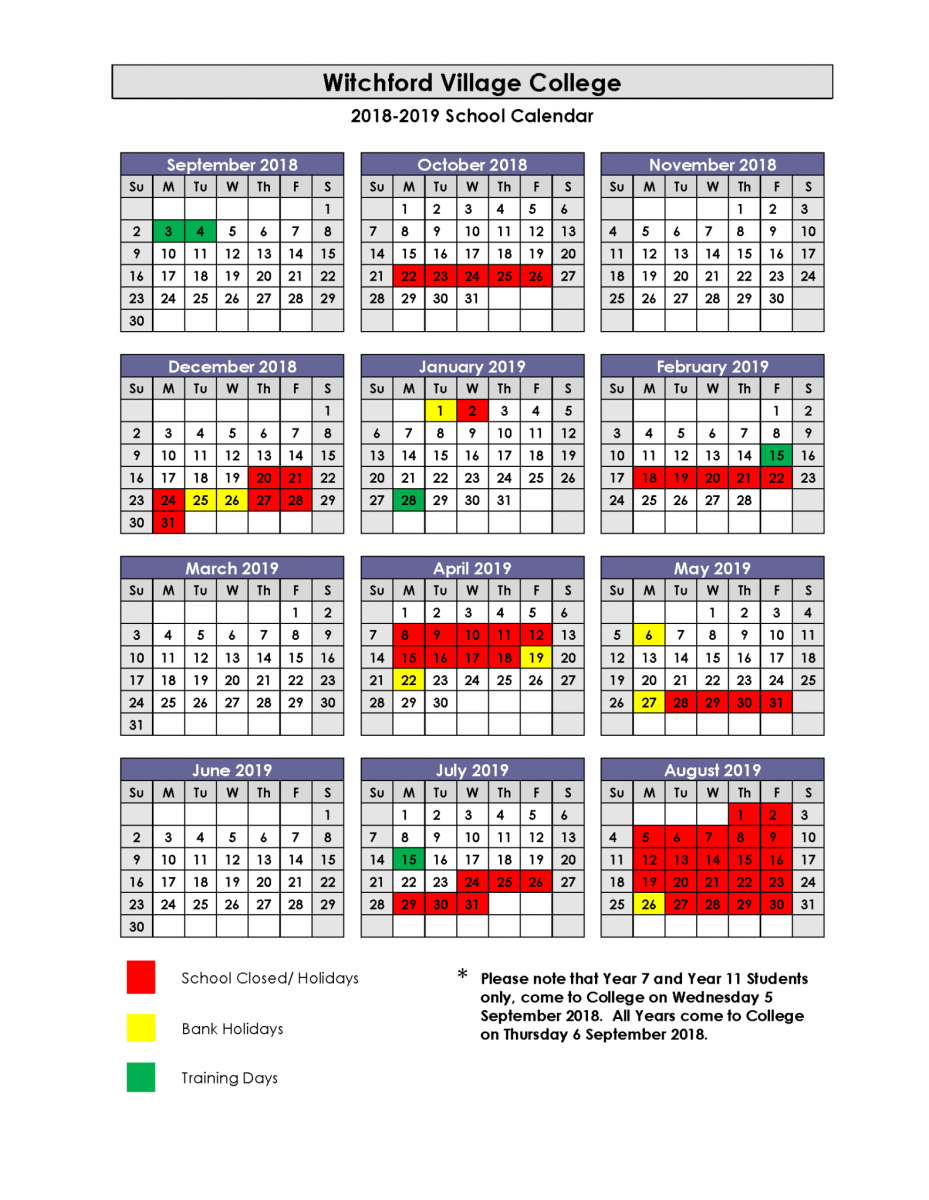 Term dates.