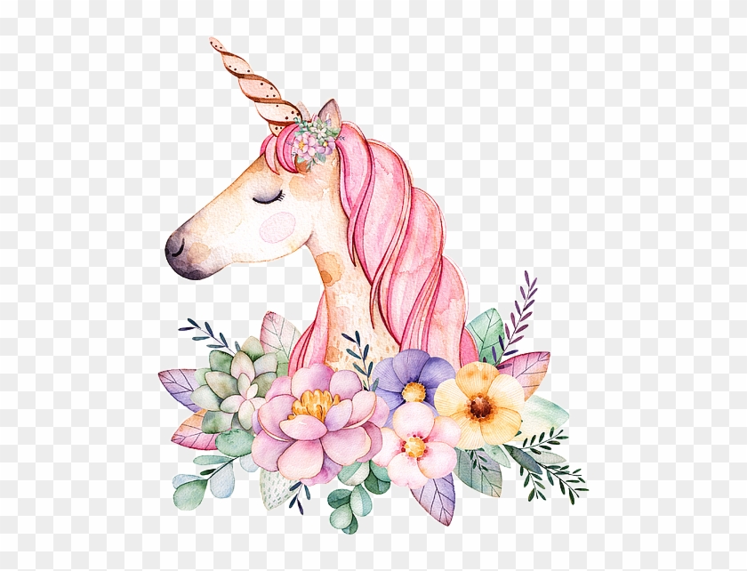 Unicorn Unicornio Fantasy Sticker Flowers Vintage Paint.