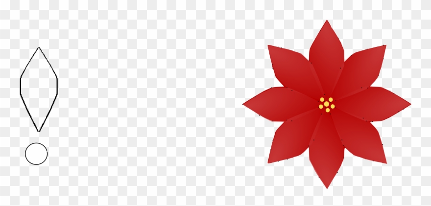 Clip Art Christmas Poinsettia Flower Petal.