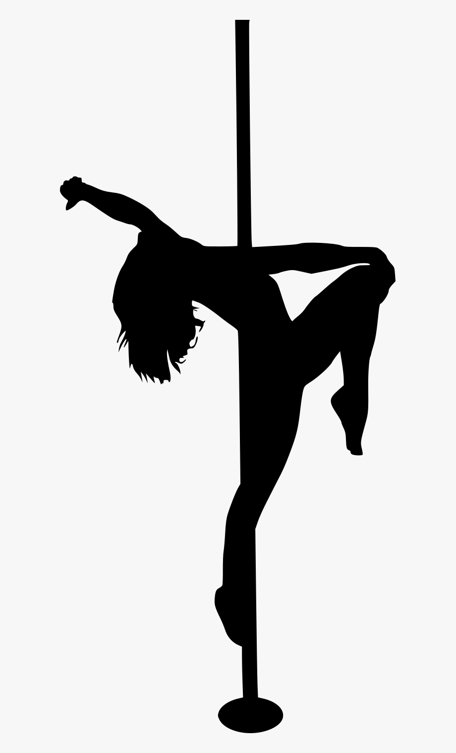 Pole Dancing Silhouette.