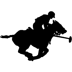 Horse polo clip art.