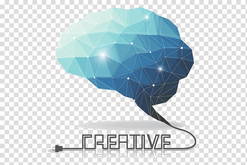 Creative logo, Human brain Polygon Euclidean , Creative.