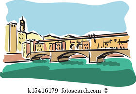 Ponte vecchio Clip Art Royalty Free. 6 ponte vecchio clipart.