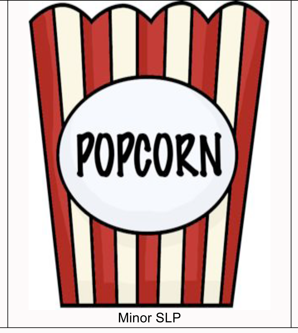 Popcorn kernel outline clipart.