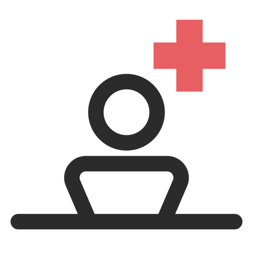 Patient colored stroke icon.