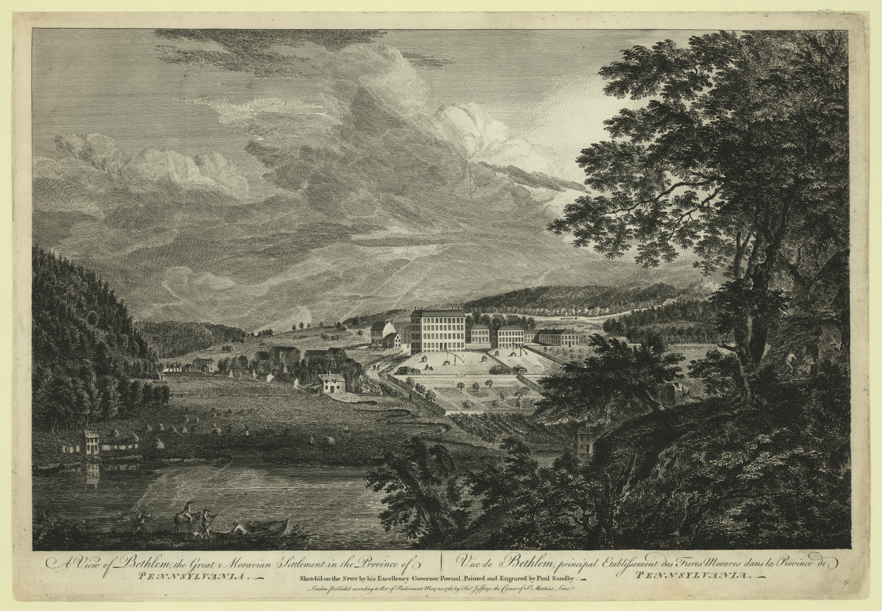 A View Of Bethlem, The Great Moravian Settlement In The Province.