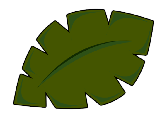 Palm leaves clip art.