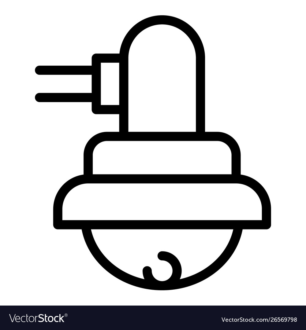 Panoramic video camera icon outline style.