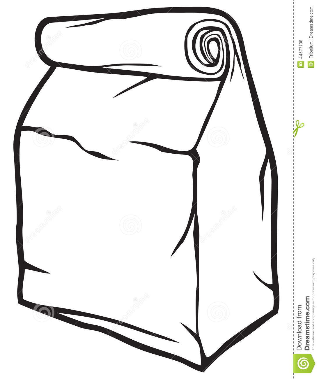 Paper Bag Clipart Black And White : Paper Clipart Bag Clip Brown ...