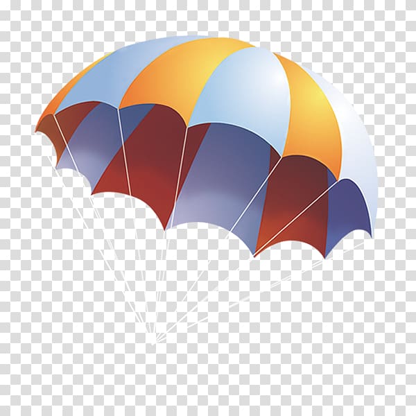 Multicolored parachute illustration, Cartoon Parachute.