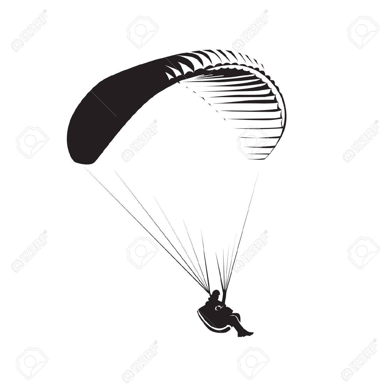 1,210 Paragliding Stock Vector Illustration And Royalty Free.