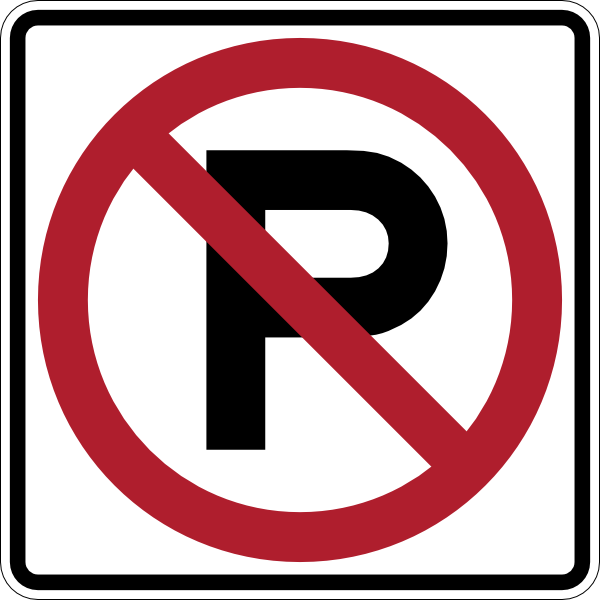 No Parking Sign clip art (109740) Free SVG Download / 4 Vector.