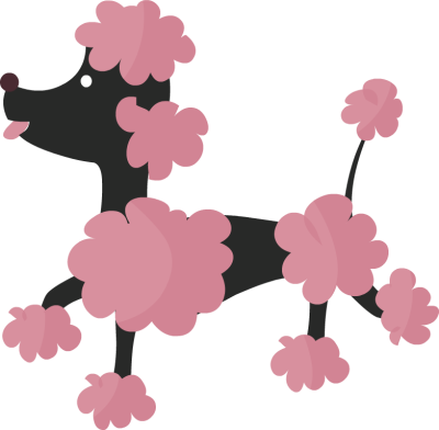 Black paris poodle clipart clipart kid image #41701.