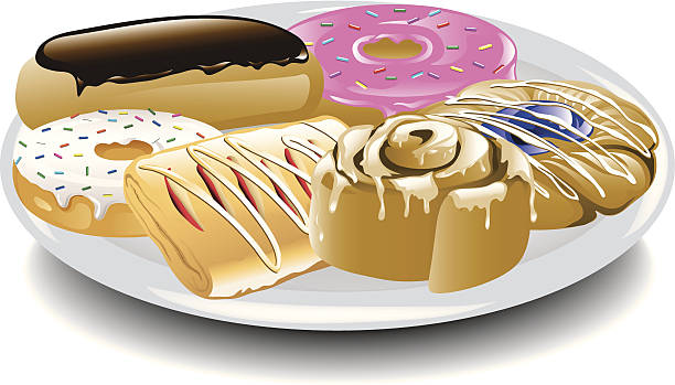 Danish Pastry Clip Art, Vector Images & Illustrations.