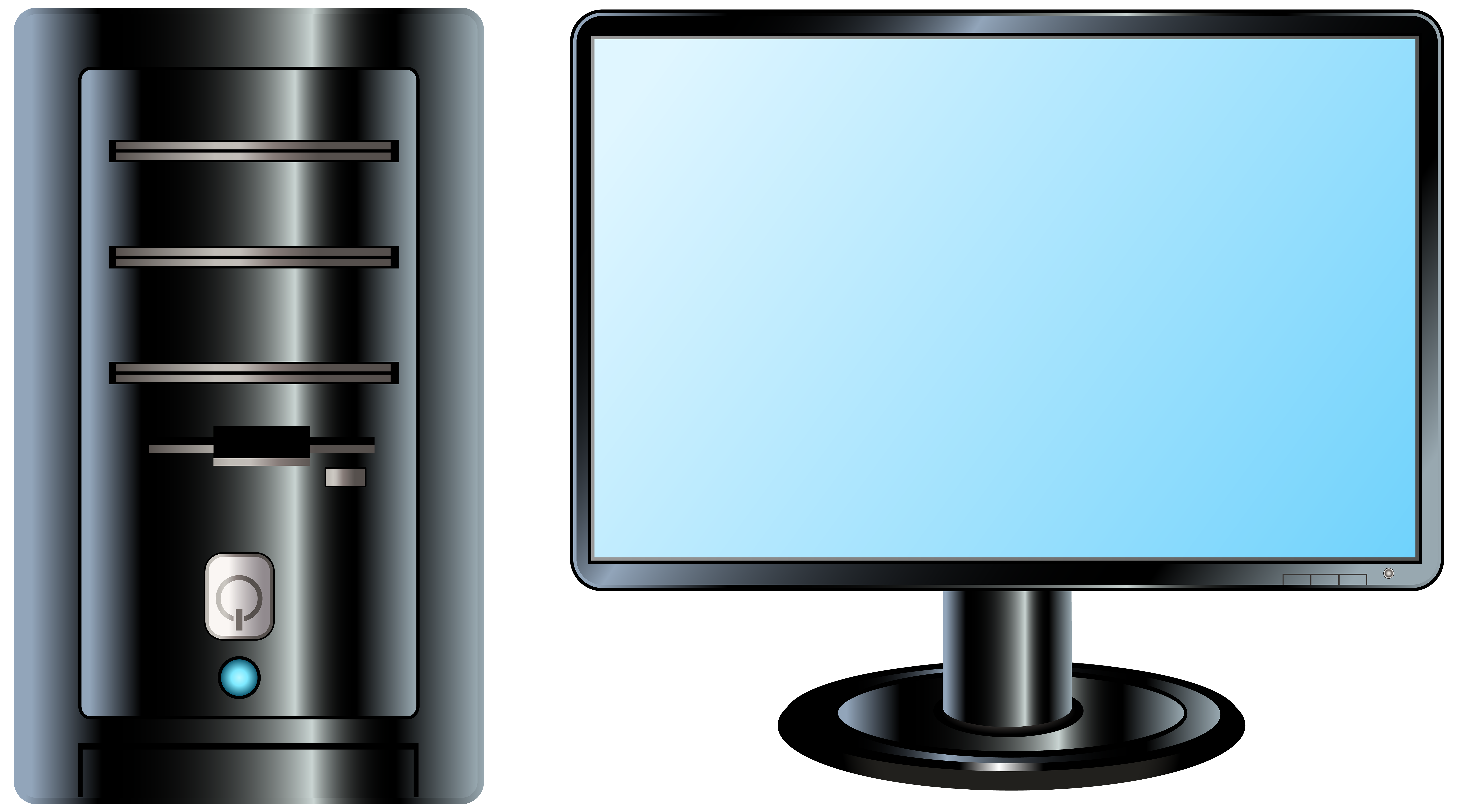 Desktop PC PNG Clip Art.