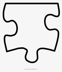 Puzzle Piece Coloring Page.