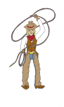 Pecos Bill Clip Art, Tall Tales, Wild West.