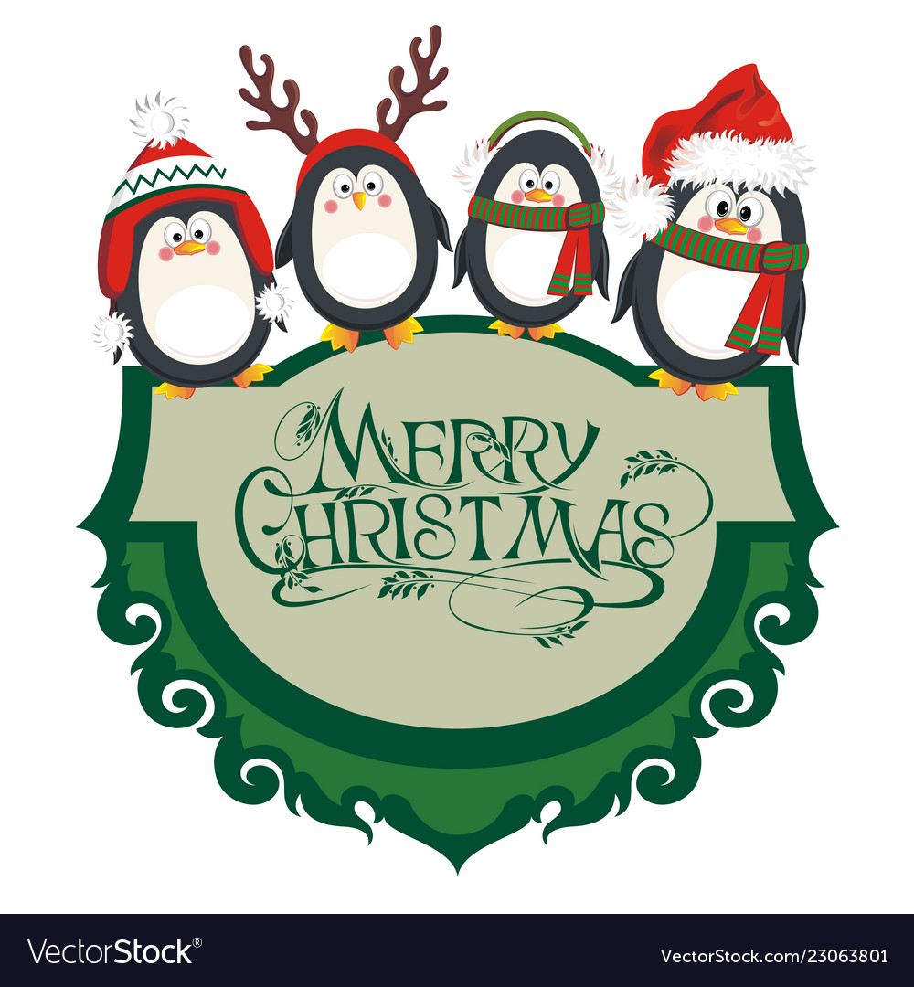 Christmas penguins.