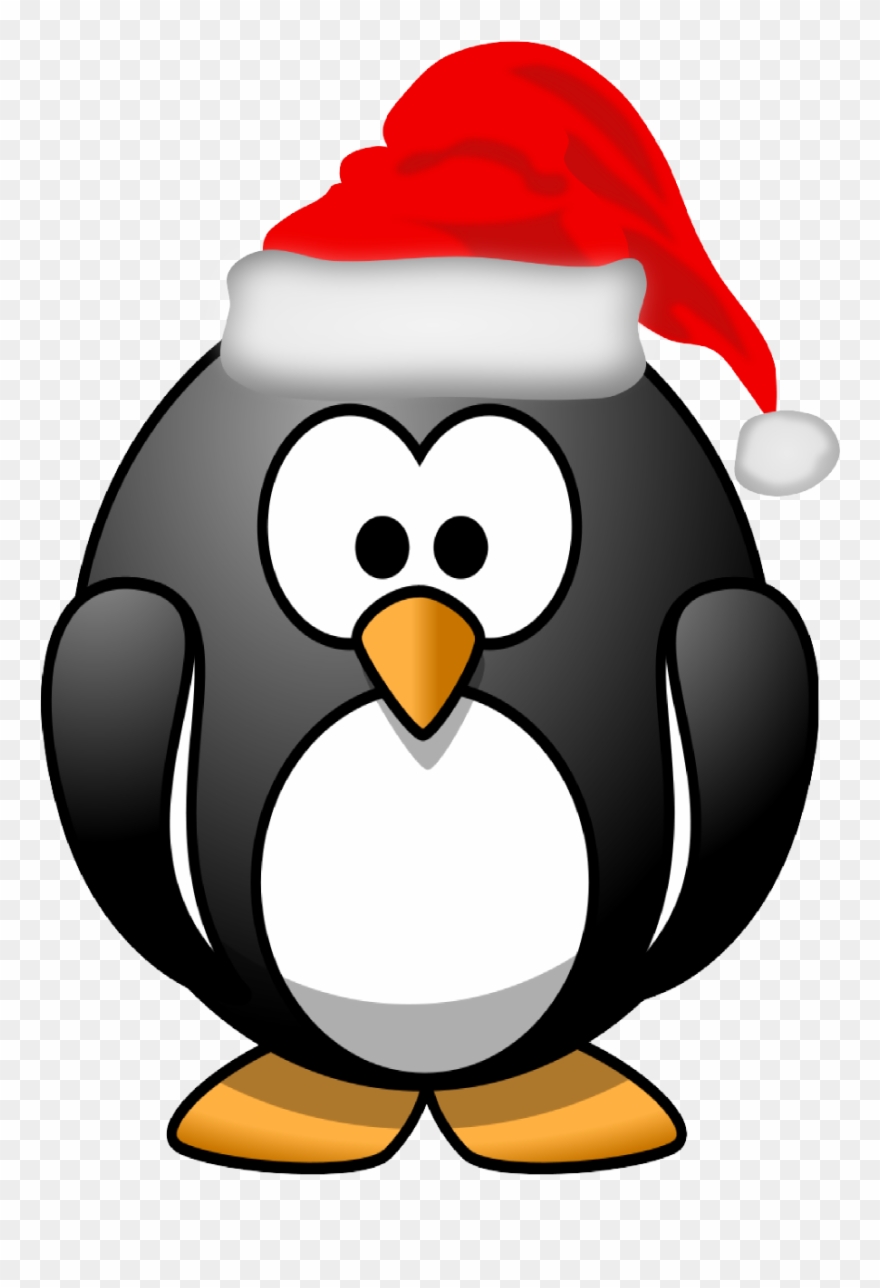 Xmas Stuff For Christmas Penguin Clipart Black And.