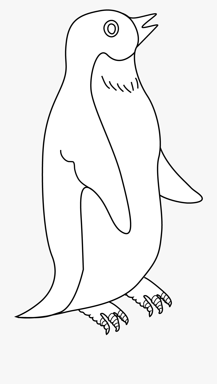 Penguin Clipart Black And White.