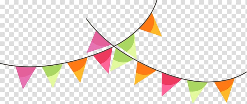 Pennant banner , Banner Illustration, Colorful cartoon flag.