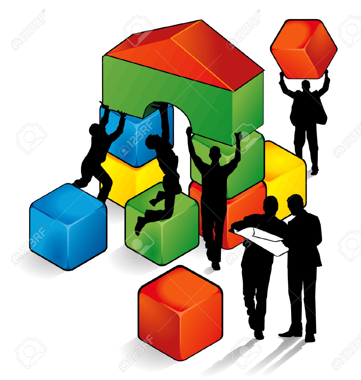 Building Blocks Clipart.