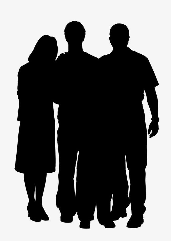 Silhouette Figures PNG, Clipart, Adult, Back Lit, Black.