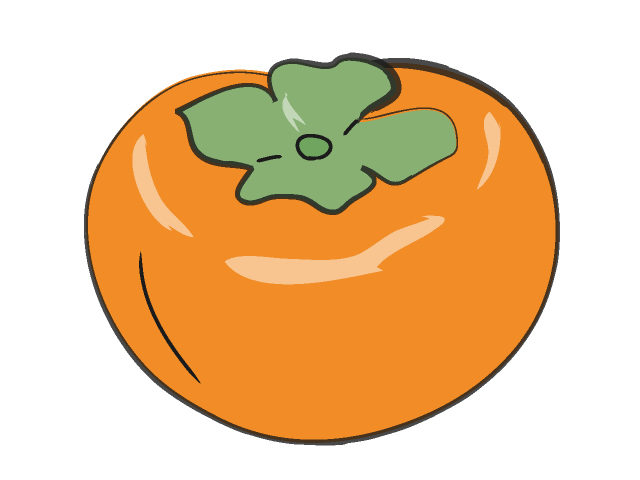 Persimmon clip art.