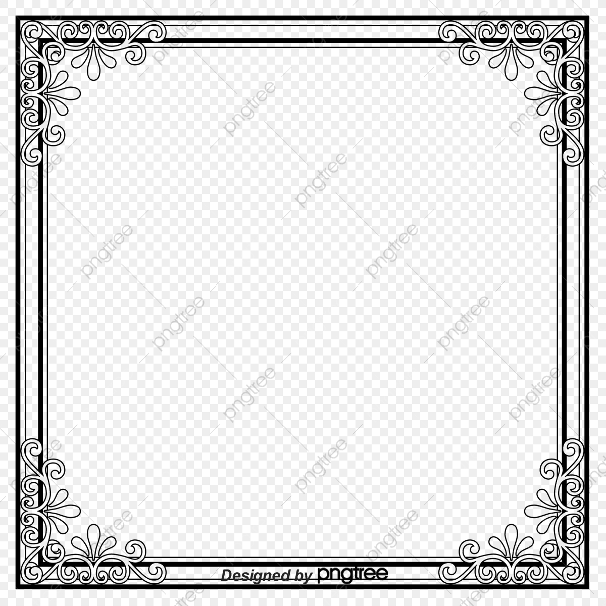 Picture Frame Vector Free Download, Border Frame, Shading.