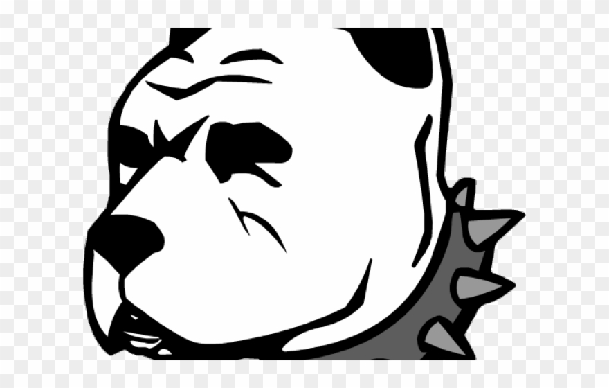 Black And White Pitbull Face Png Clipart (#529221).