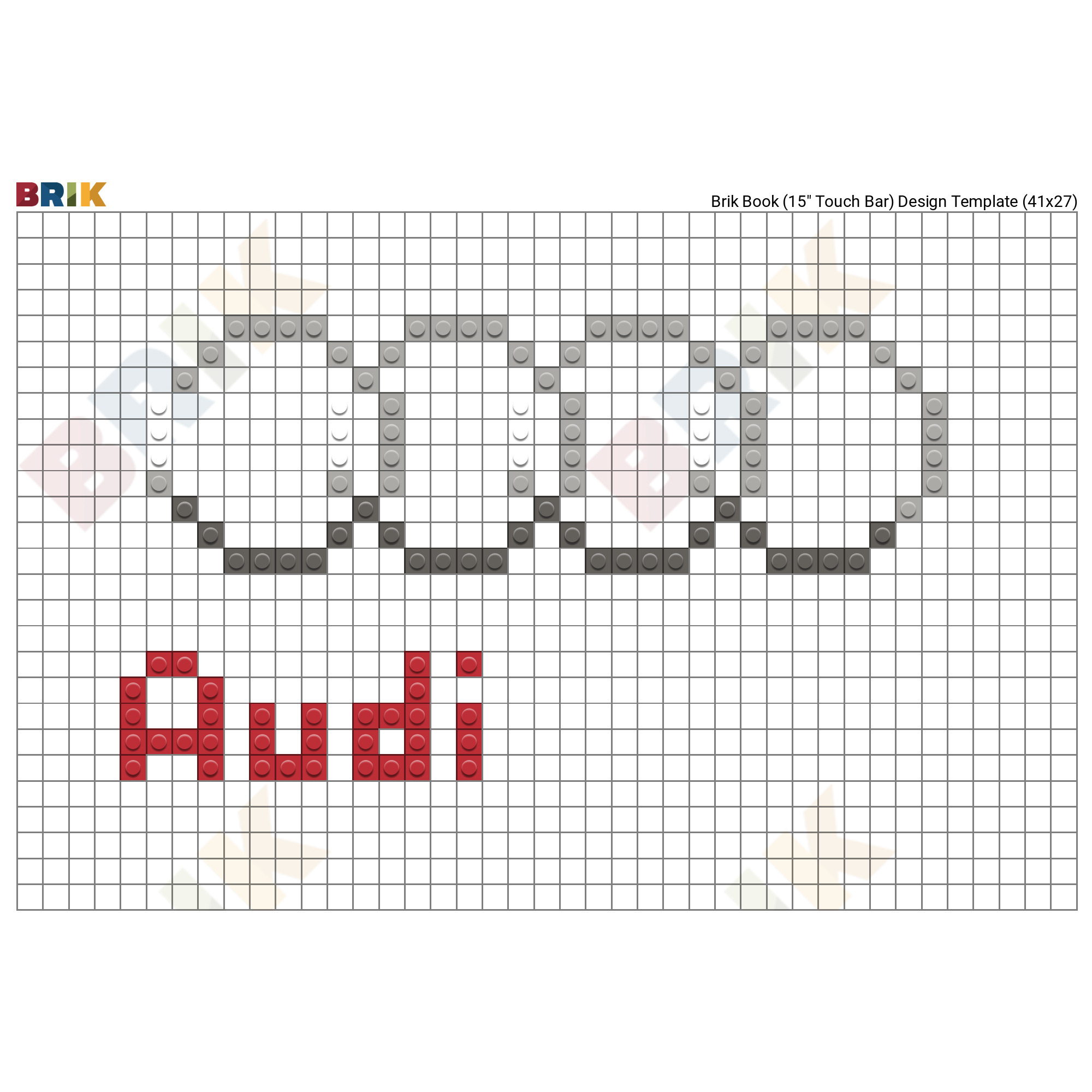 Audi Logo Pixel Art.