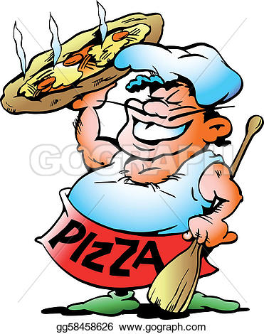 Pizza Baker Clip Art.