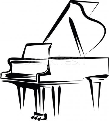 Music piano clipart 2.