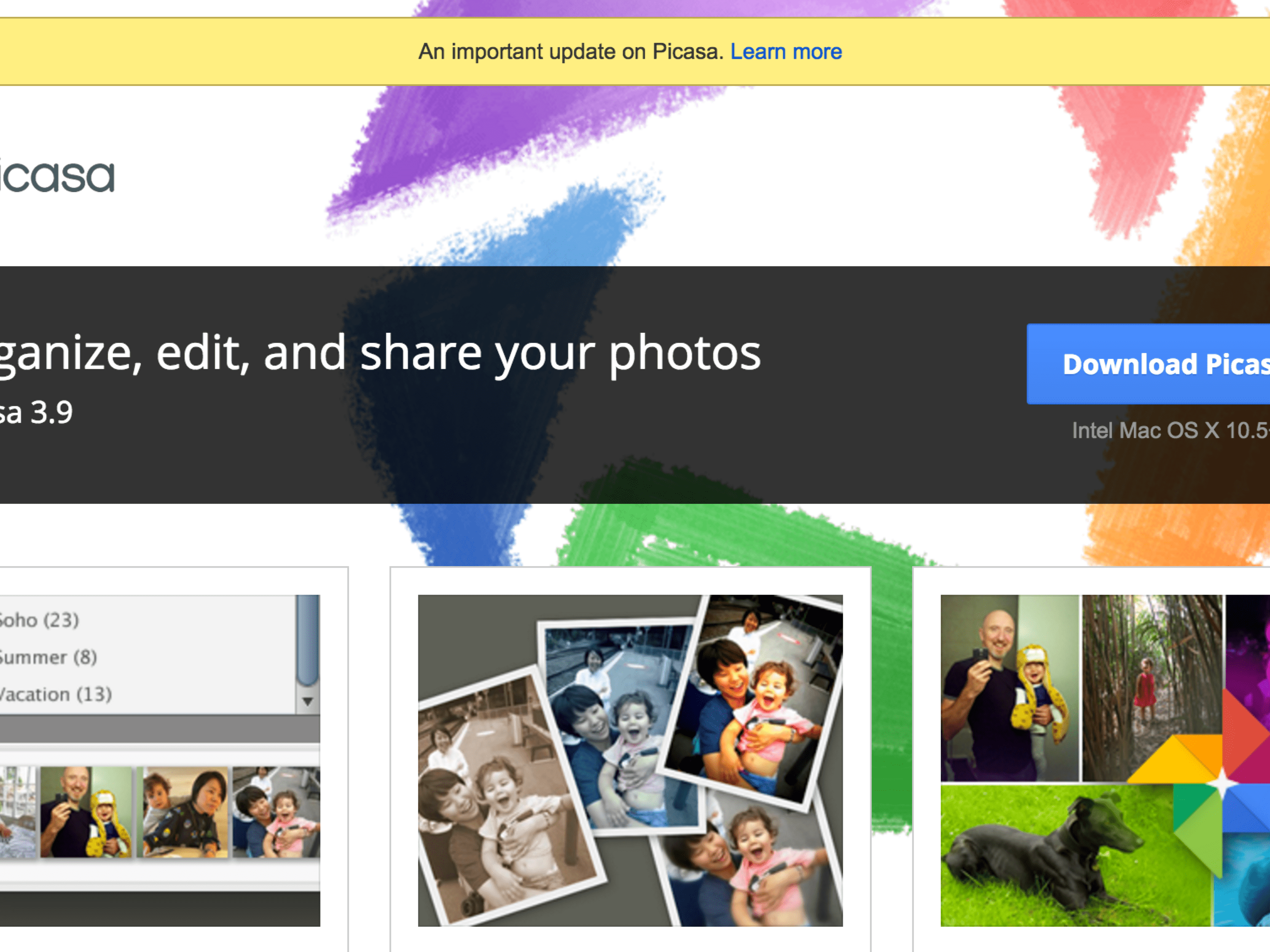 Google Picasa Is Dead.