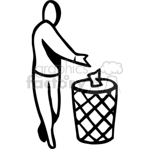 pick up trash clipart. Royalty.