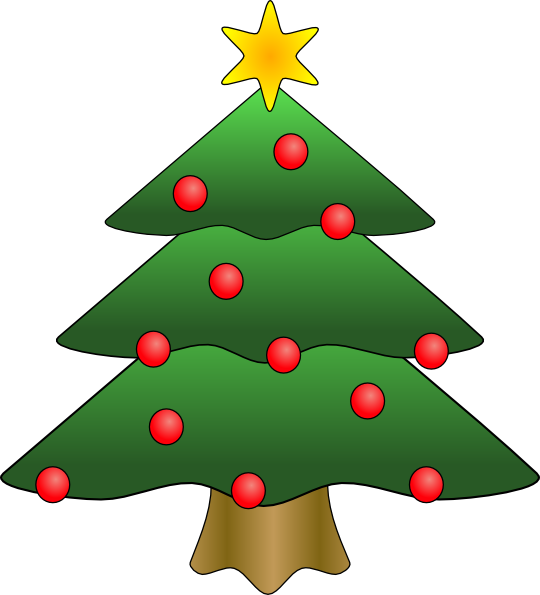 Christmas Tree in Snow clipart, photo, images, and cartoon.