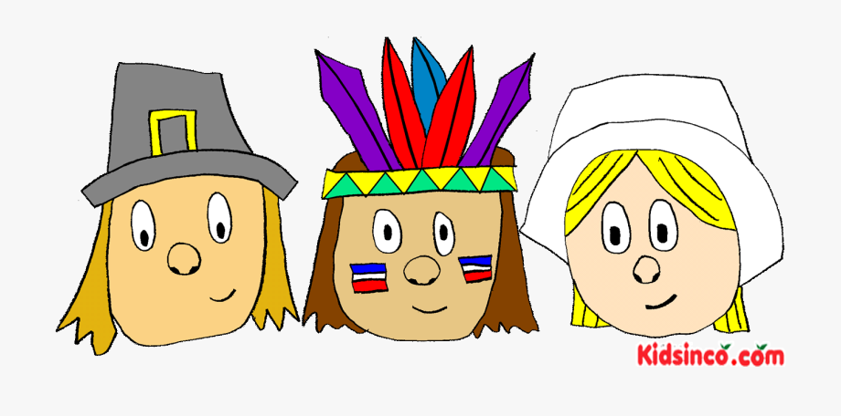 Pilgrims, Indians, Thanksgiving Clip Art.